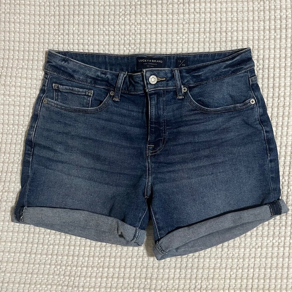 Lucky Brand The Roll Up Jean Shorts, Size 10